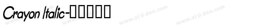 Crayon Italic字体转换